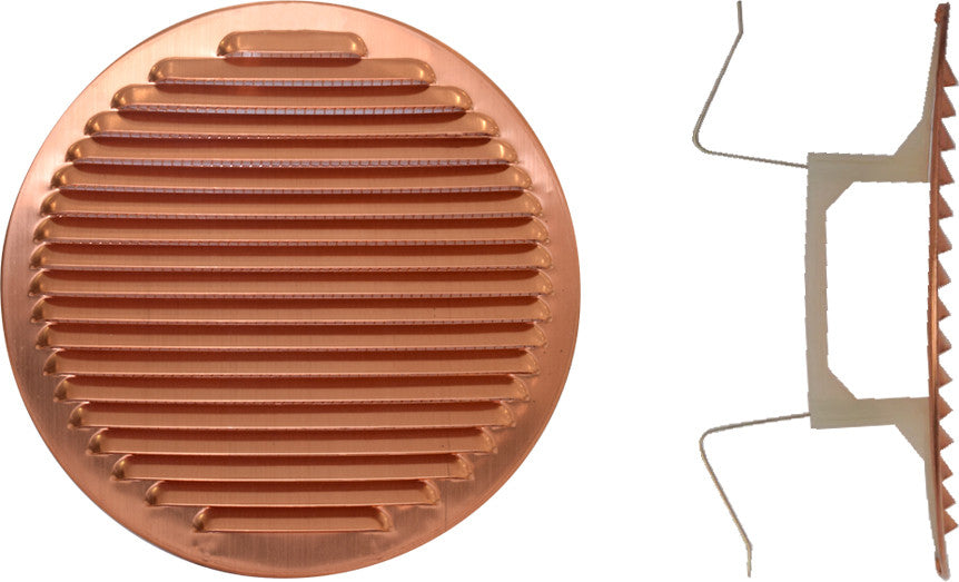 griglia aerazione tonda rame molle