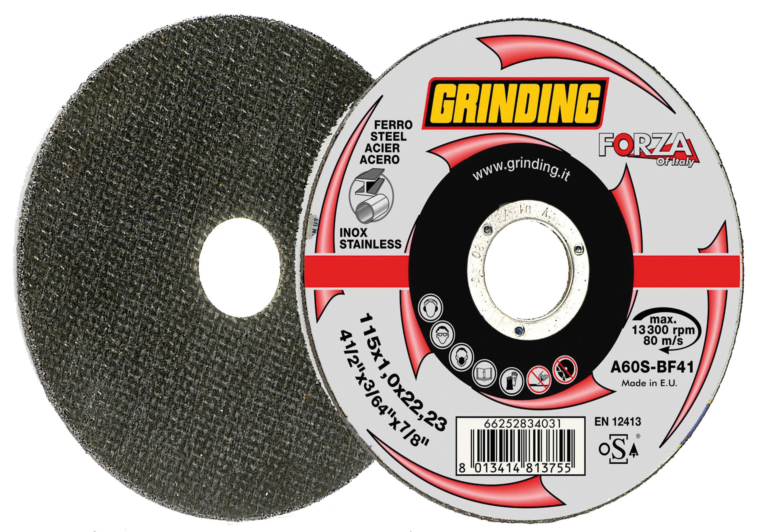 grinding forza disco sottile per ferro 115x1,0