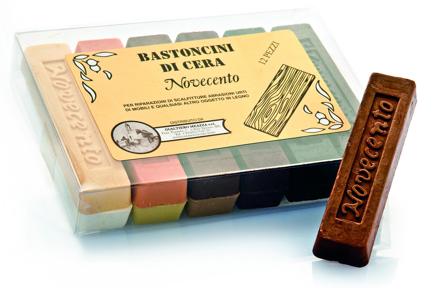bastoncino di cera ritocco legno NOCE CHIARO