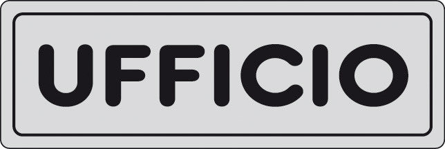etichetta adesiva segnaletica 150x50 ufficio