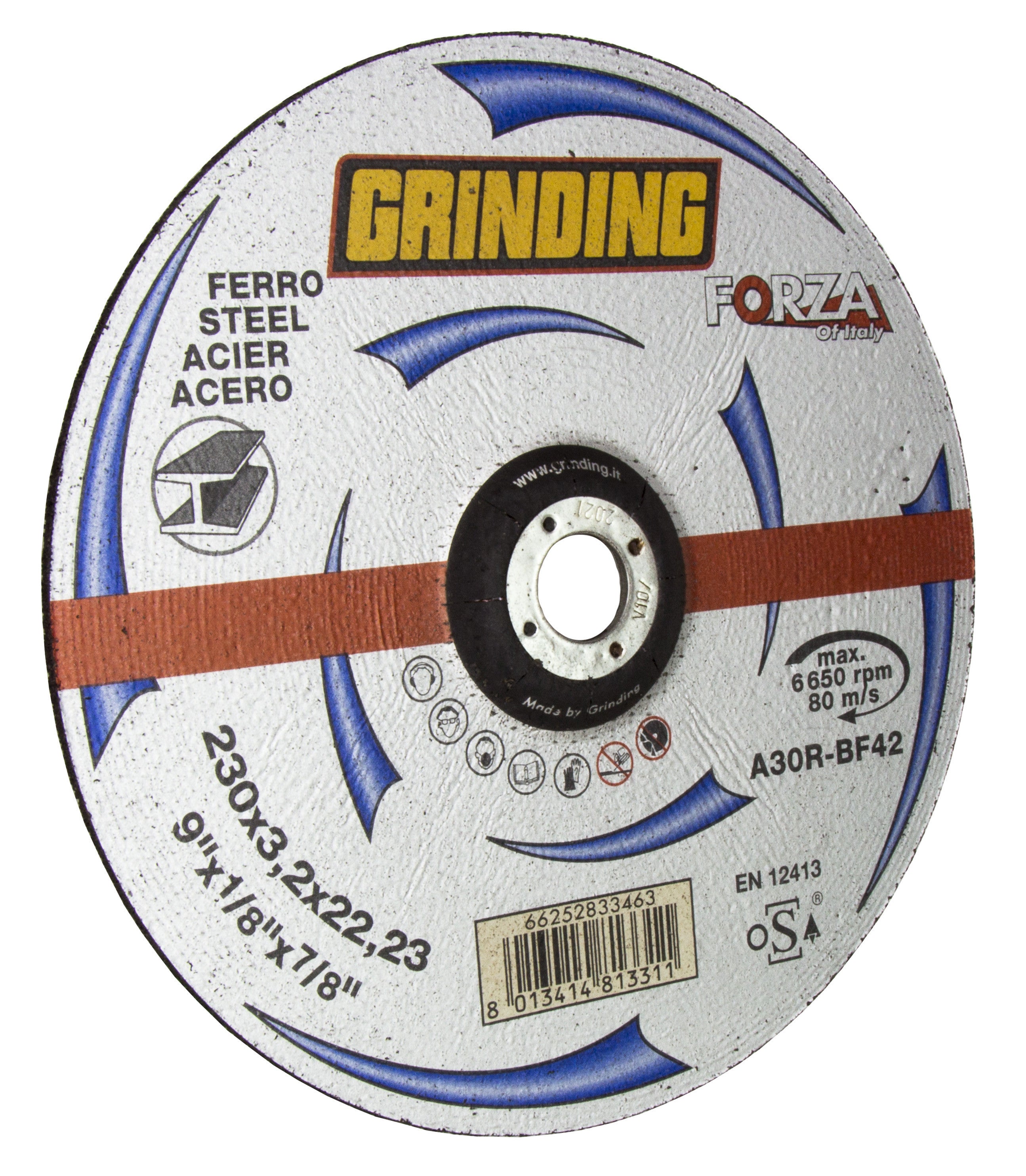 grinding forza disco per ferro 230x3,2