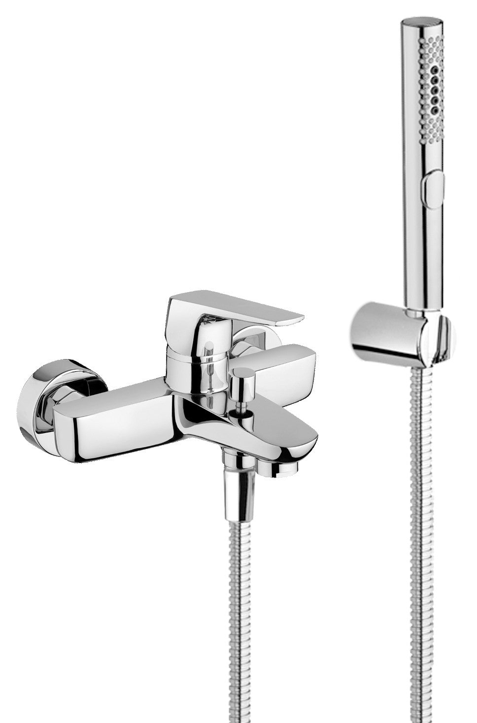 mamoli logos miscelatore monocomando per vasca con doccia