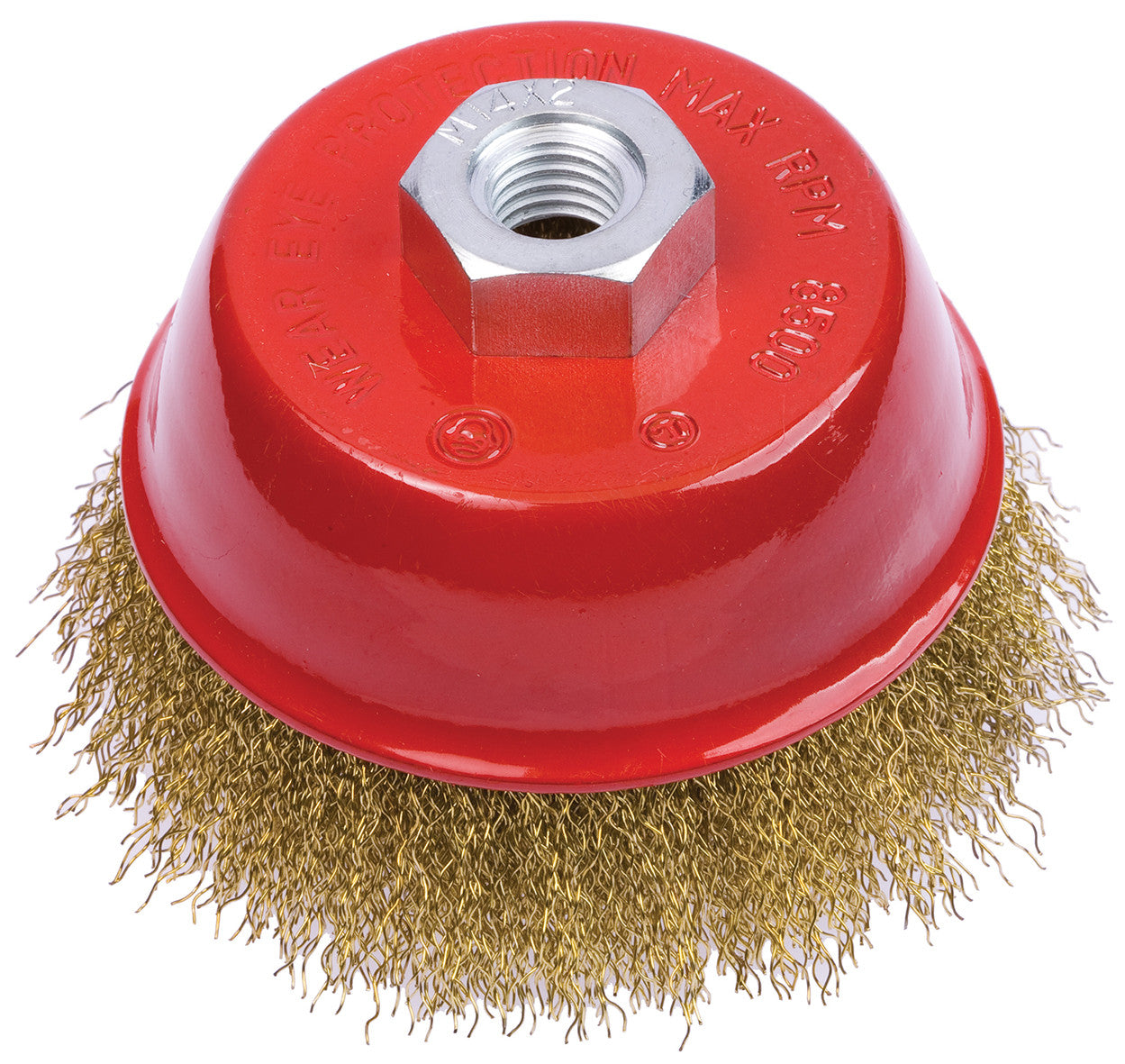 spazzola fili acciaio a tazza per smerigliatrice m14