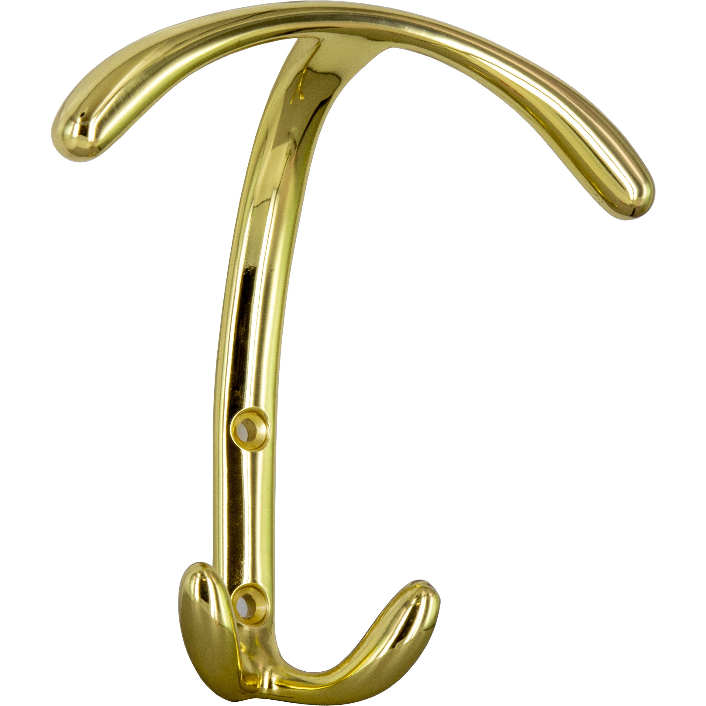 appendiabiti da parete singoli oro ottone lucido