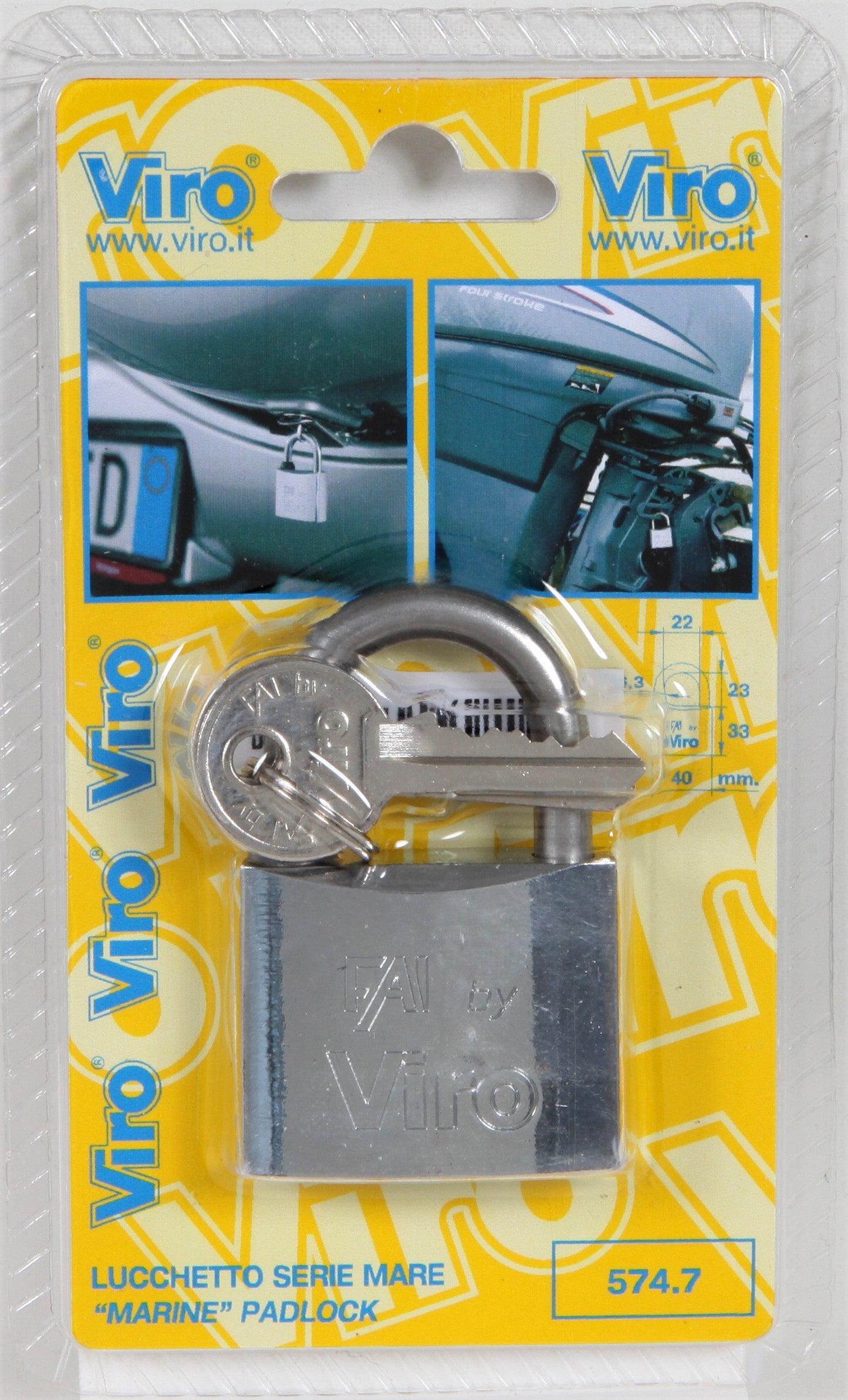 viro lucchetto acciaio anticorrosione mare
