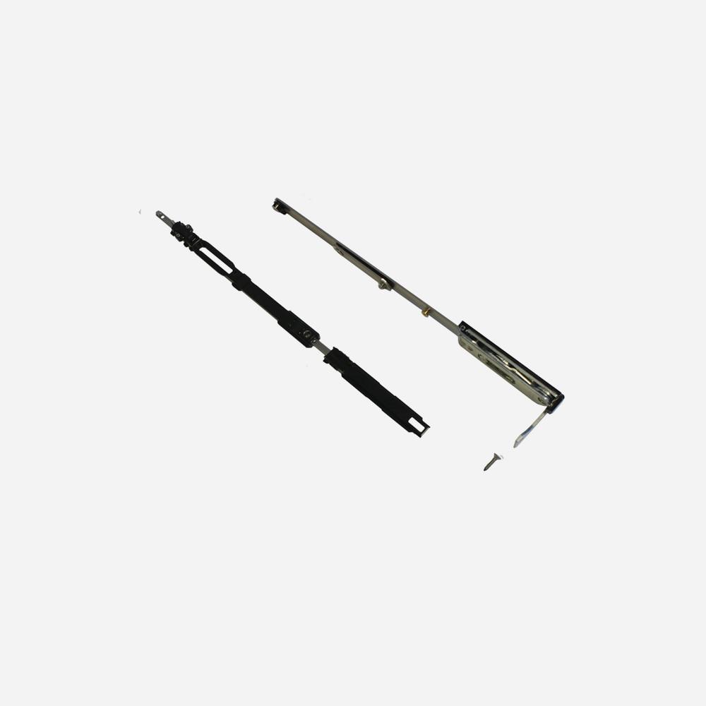 Cerniere e braccio superiore a scomparsa per anta con larghezza 430 - 560 mm. DESTRA