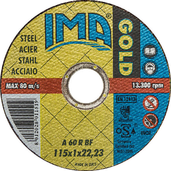 ima disco piccolo per ferro gold sottile 115x1