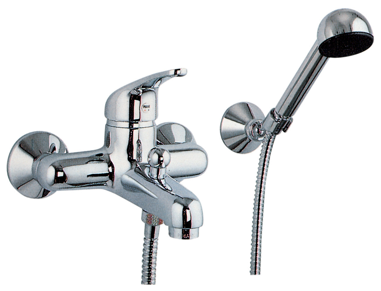 fiore king miscelatore duplex gruppo vasca cromato
