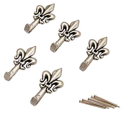 appendiquadri giglio argento mm.47 (pz5)