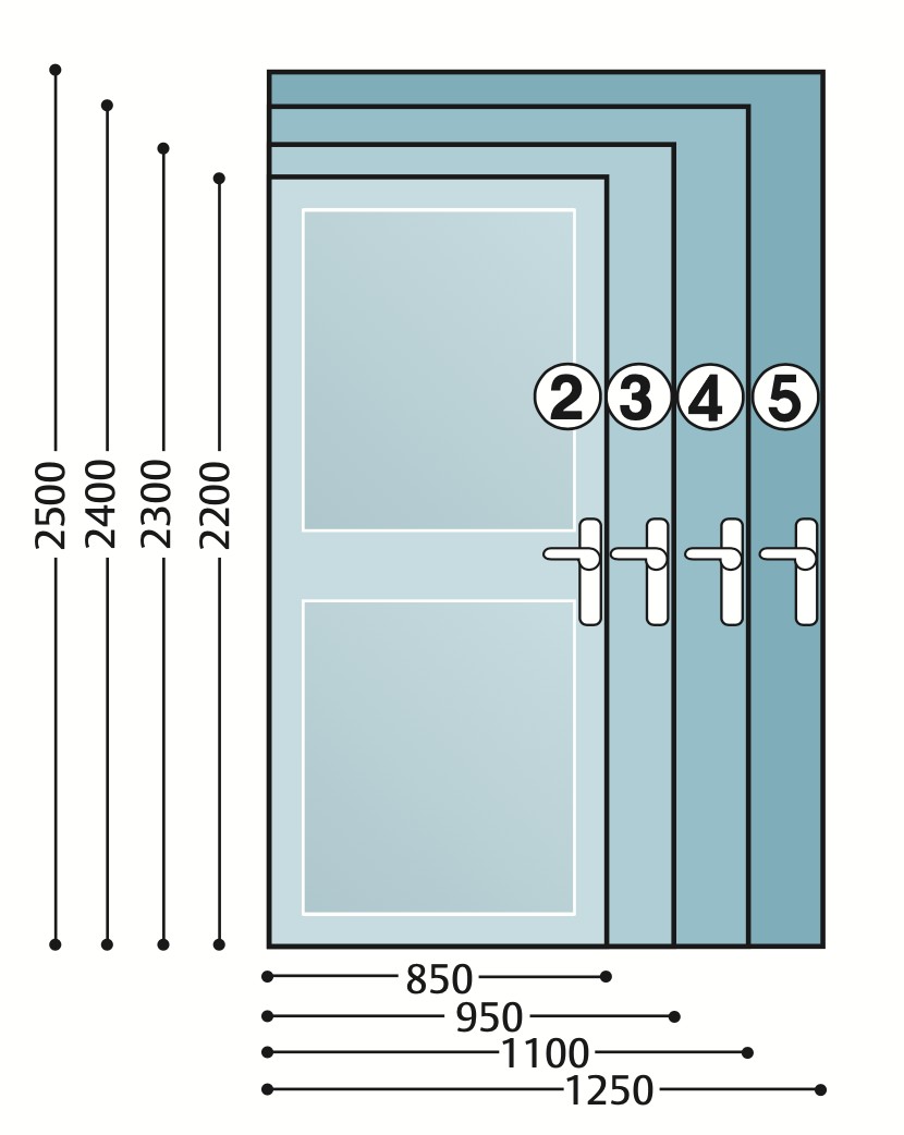 chiudiporta MAB 564 nero Assa Abloy