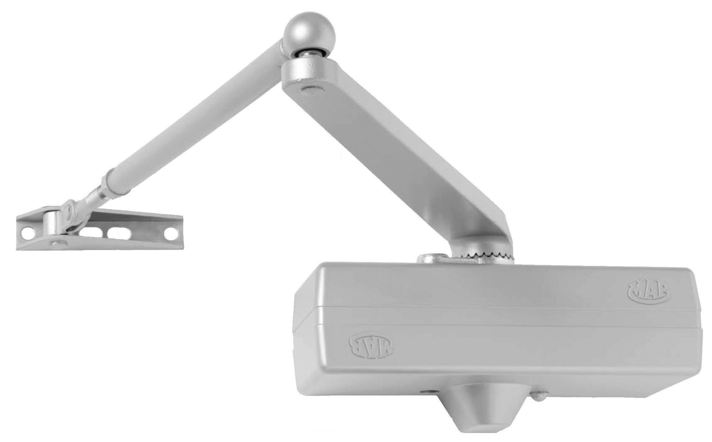 mab 564 chiudiporta aerodinamico argento