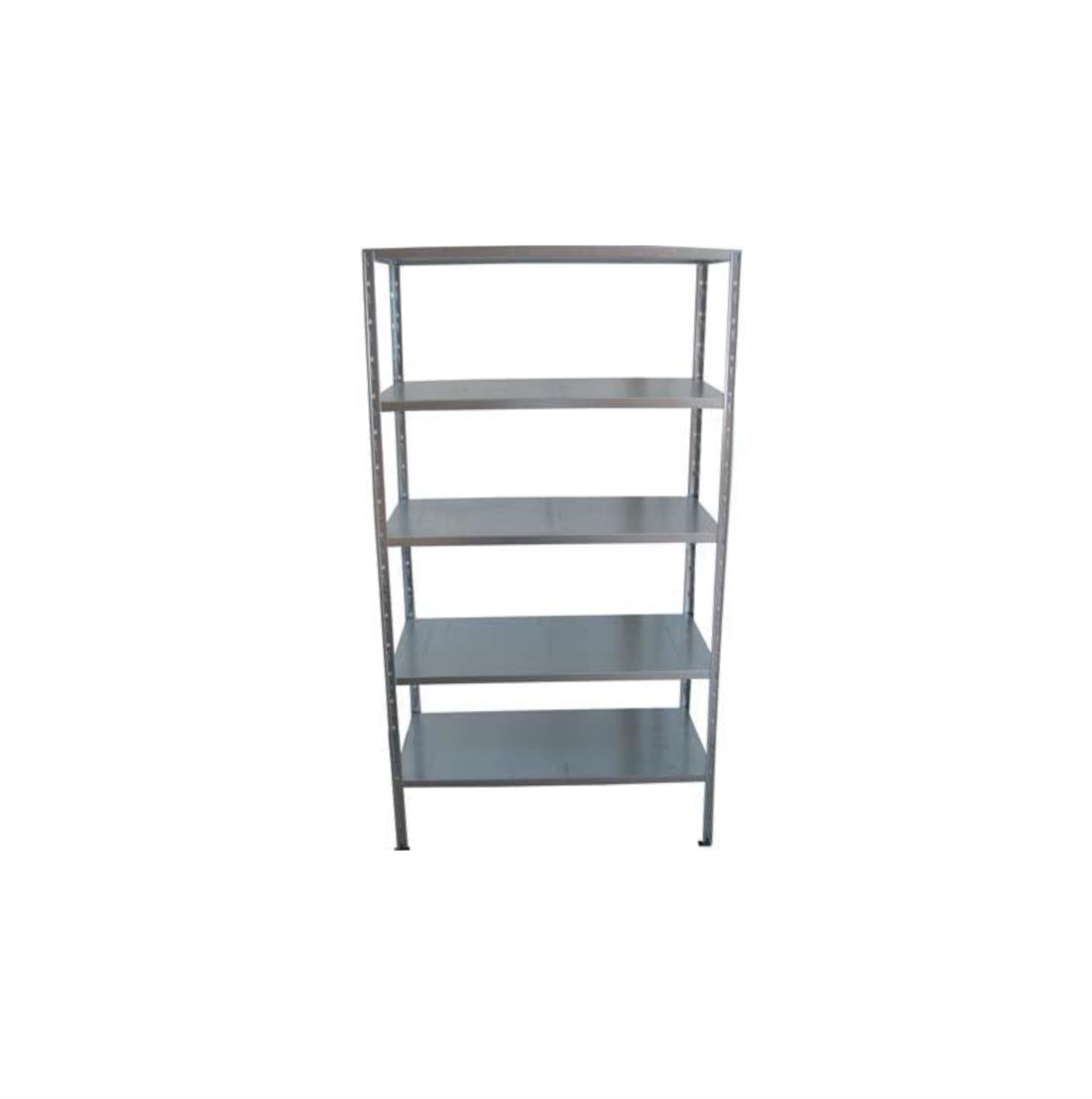 kit scaffale metallo incastro 5 ripiani zincato