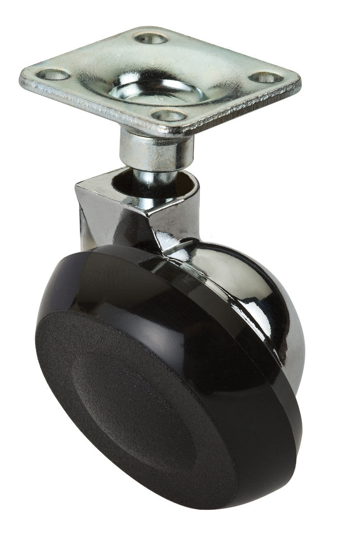 ruota semisferica cromata mobili piastra 40mm