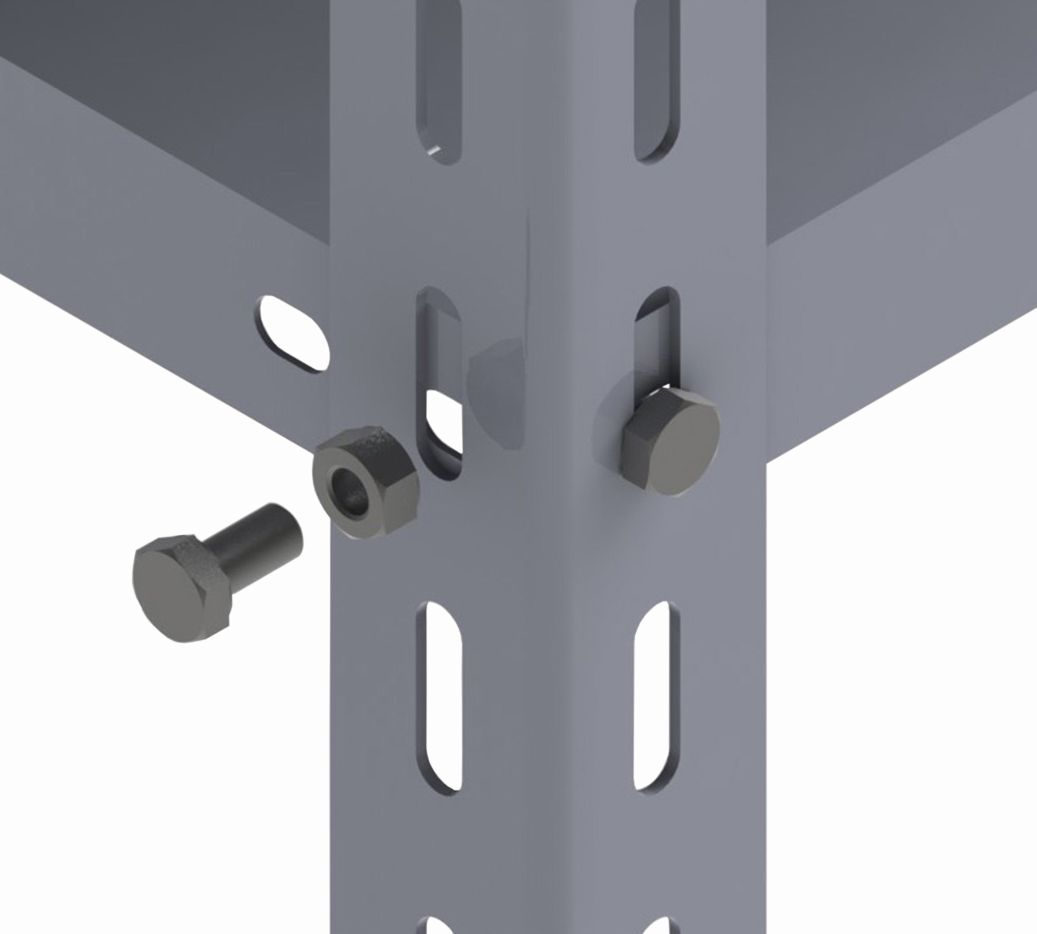 bulloni zincati per scaffali 8x16 30pz