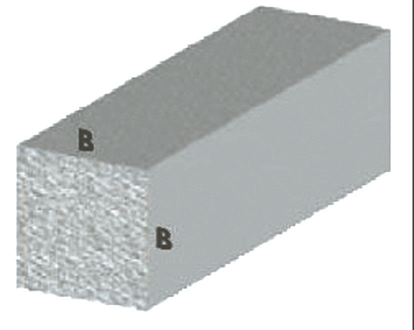 profilo alluminio quadrato pieno 10X10 argento altezza 1 metro