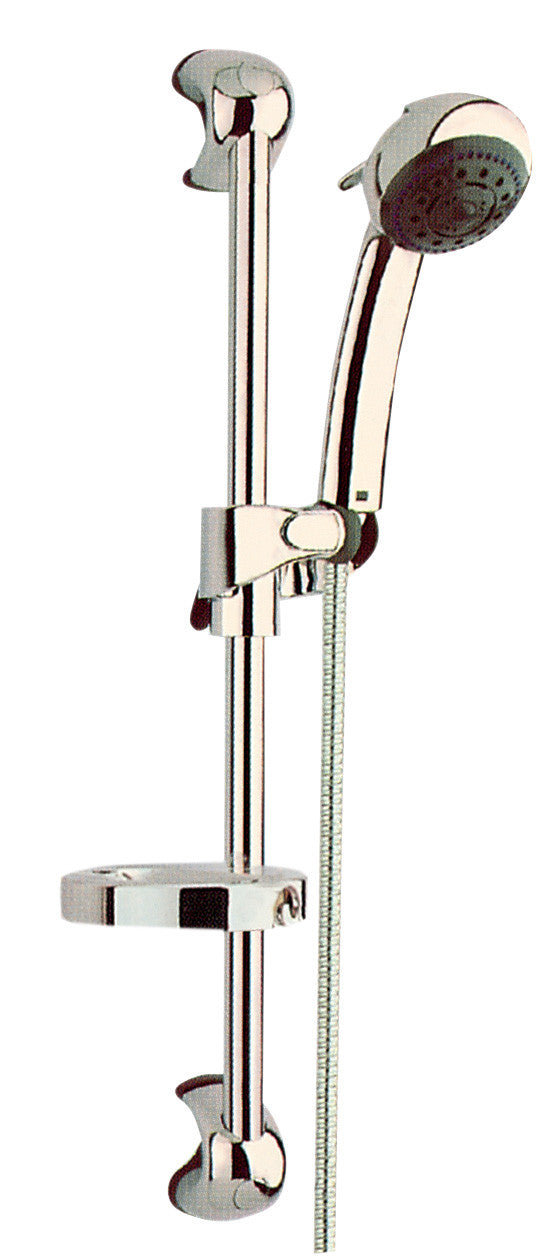 saliscendi doccia tubo doccetta portasapone 60cm