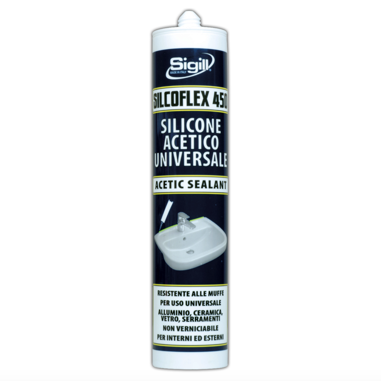 silicone trasparente acetico