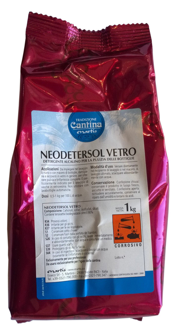 detergente neodetersol per recipienti in vetro 1kg
