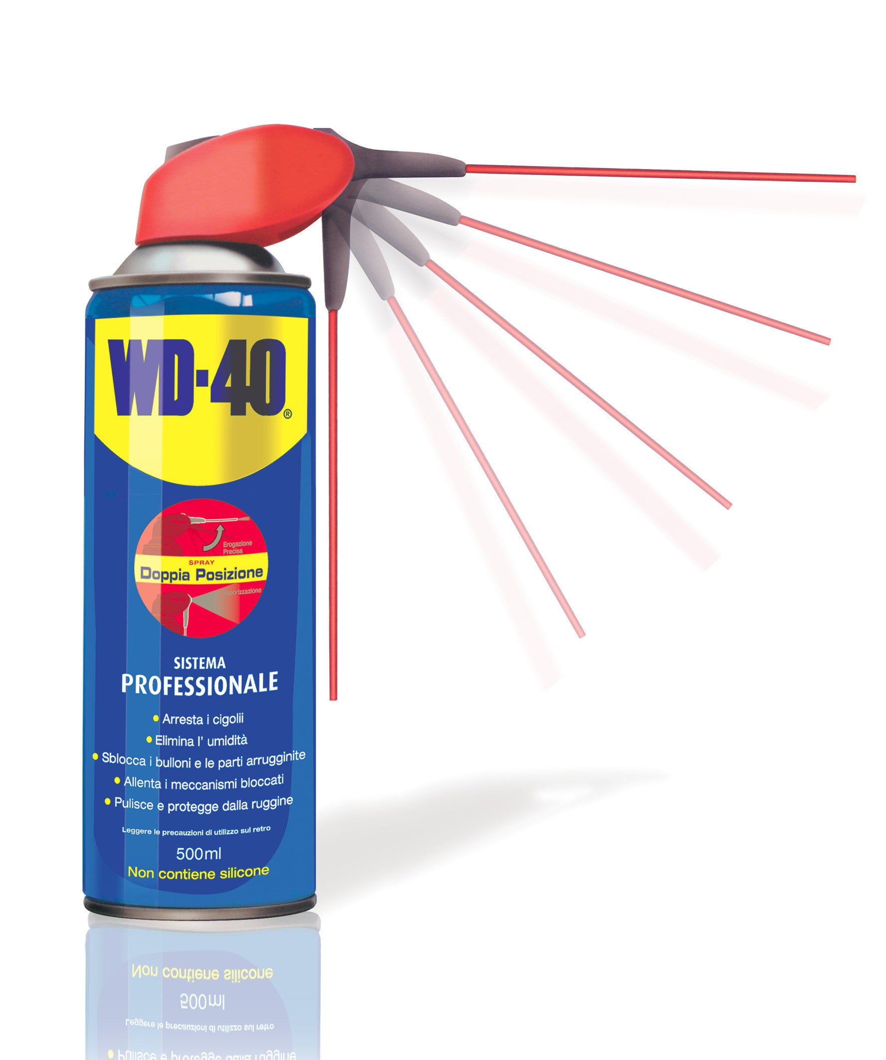 wd40 sbloccante multifunzione 500ml doppia posizione