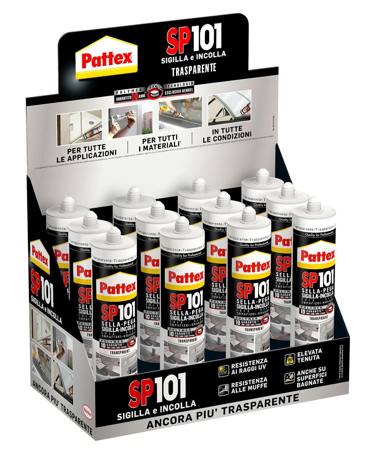 pattex sigillante sp101 trasparente 280ml
