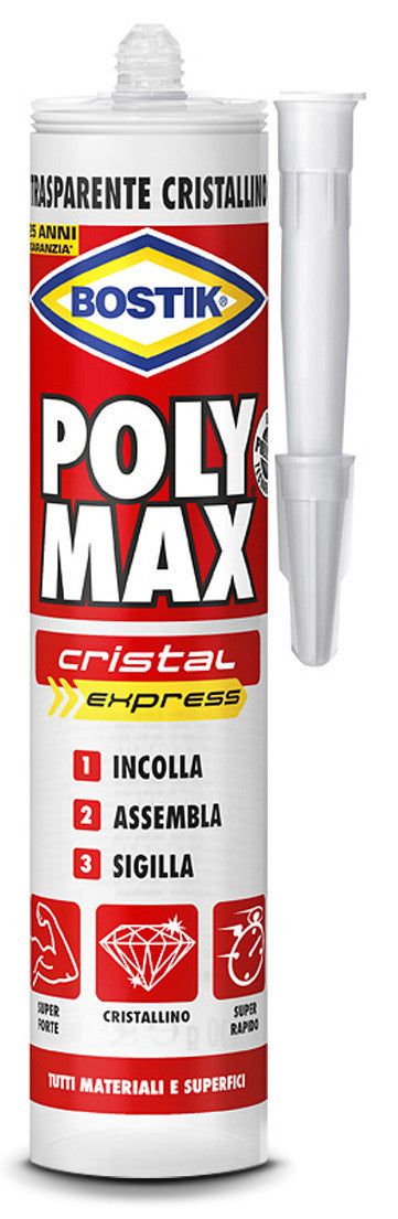 bostik polymax trasparente cristal express