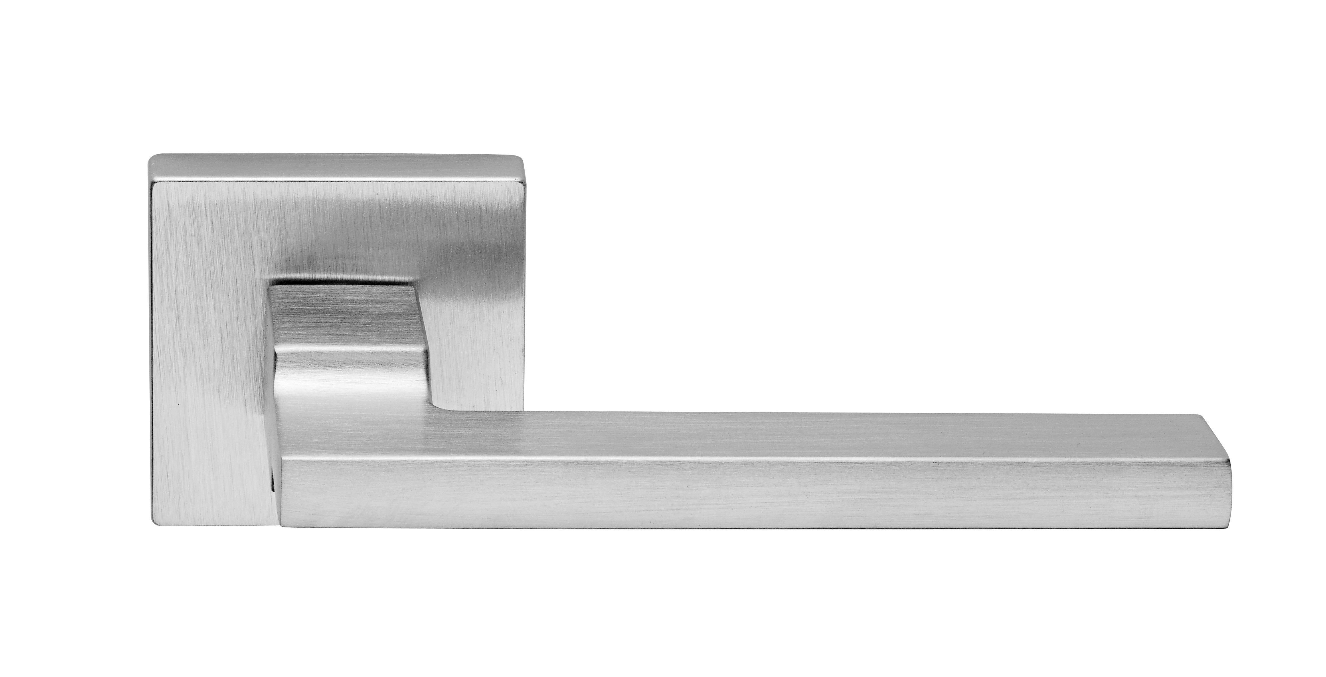 maniglia innova con rosetta cromo satinato