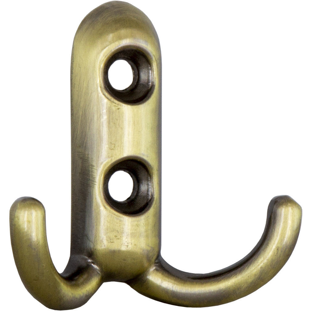 appendiabiti 2 ganci 45x45mm bronzo antico