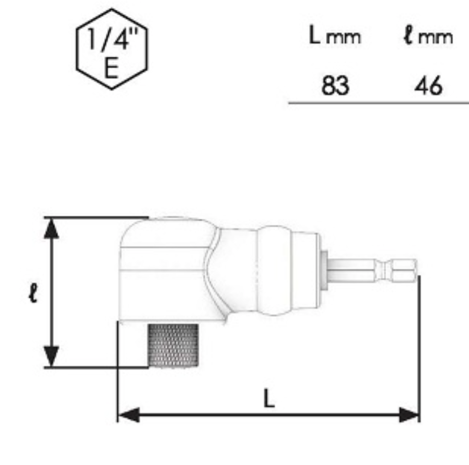 mandrino portainserti ad angolo per trapani