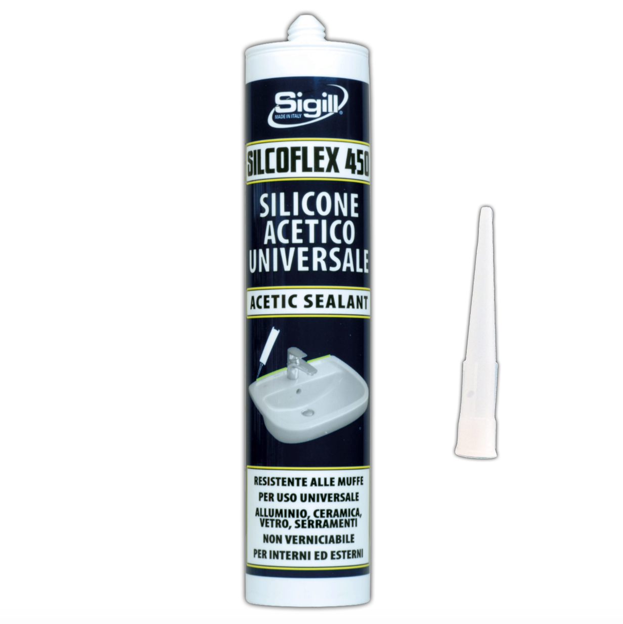 silicone trasparente acetico