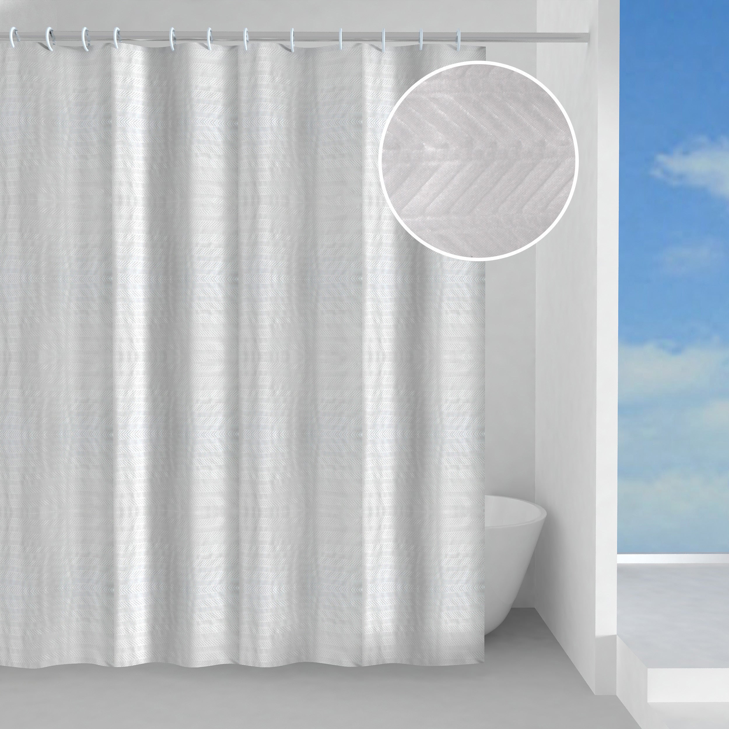 tenda doccia vasca poliestere neve