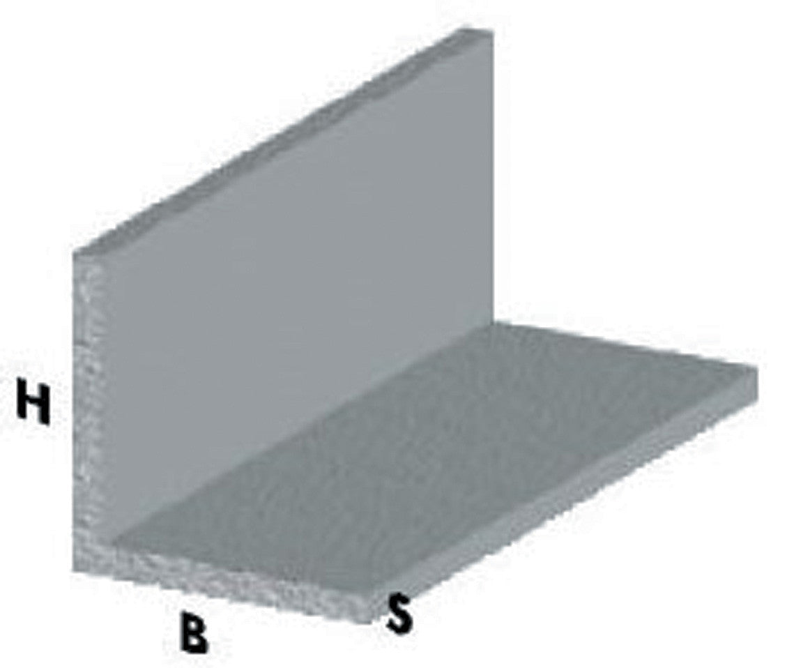 profilo alluminio angolare 40X40 argento altezza 1 metro