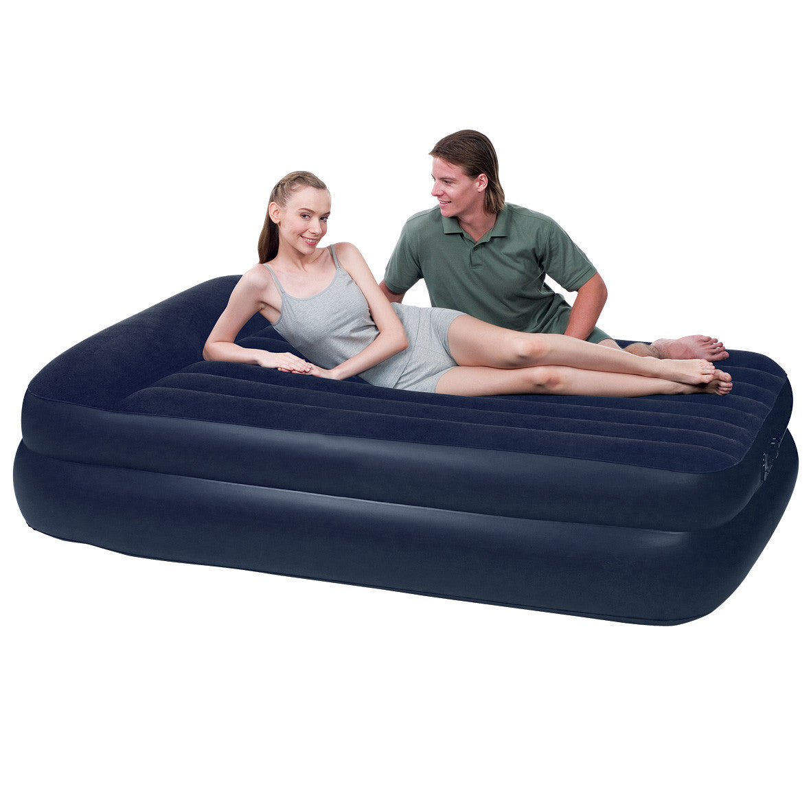materasso matrimoniale gonfiabile con pompa elettrico 203x152x46h