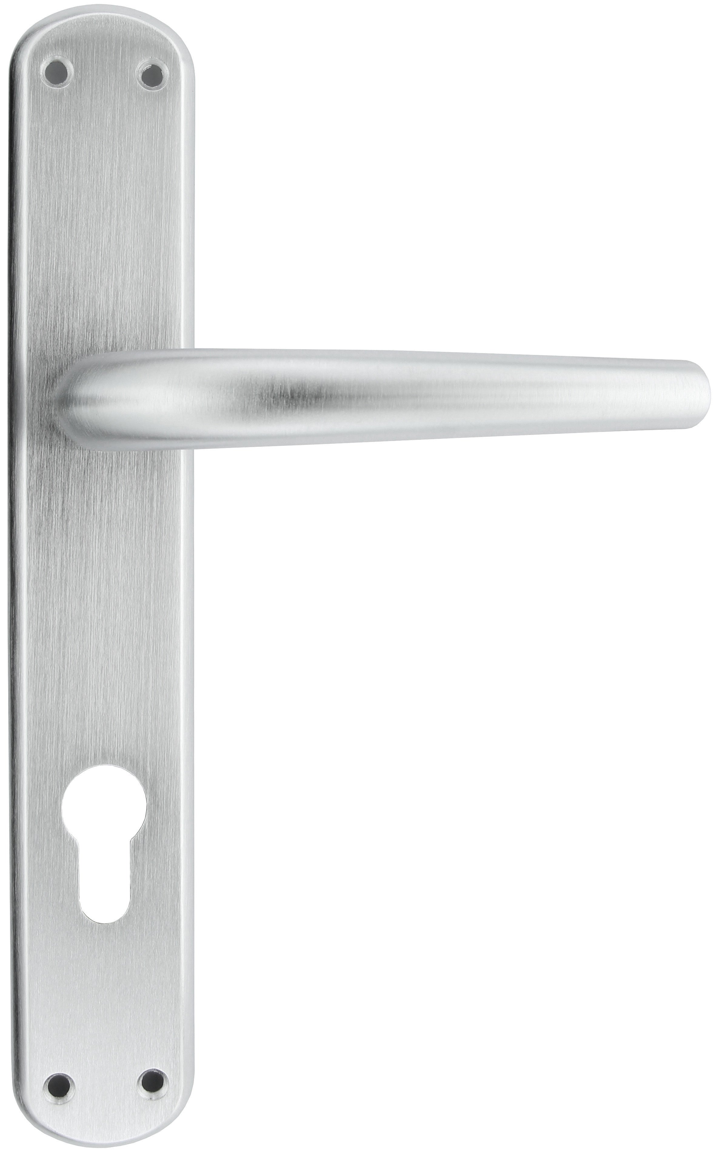 maniglia con placca torino foro yale cromo satinato