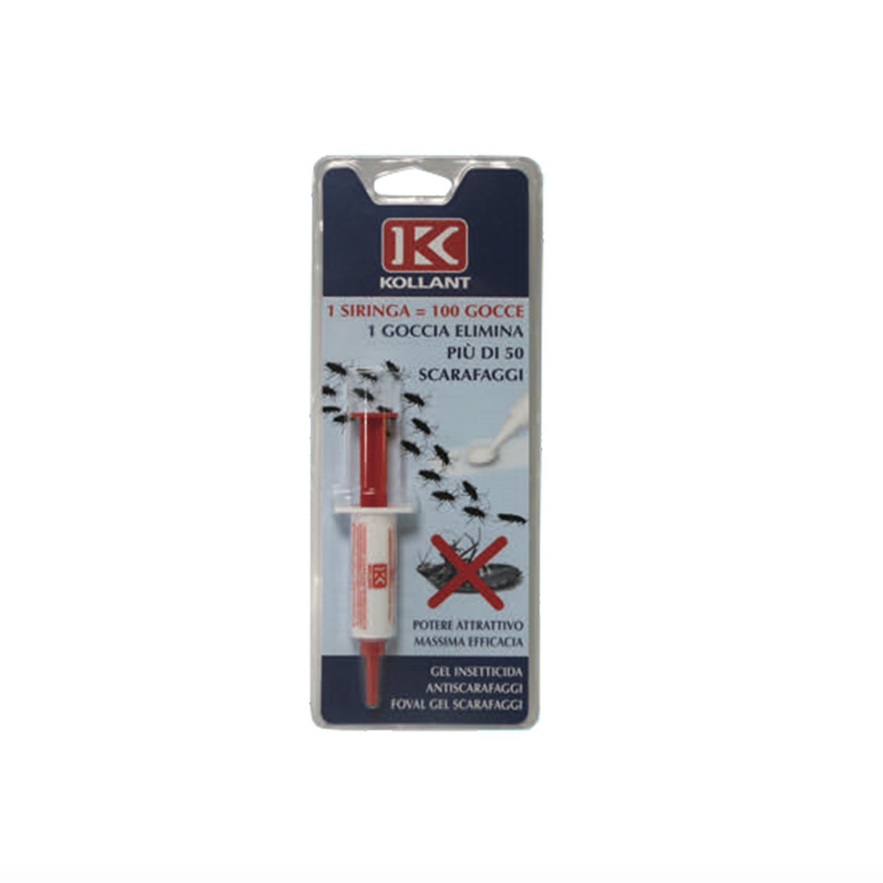 Insetticida KOLLANT Foval Gel per scarafaggi 5gr.