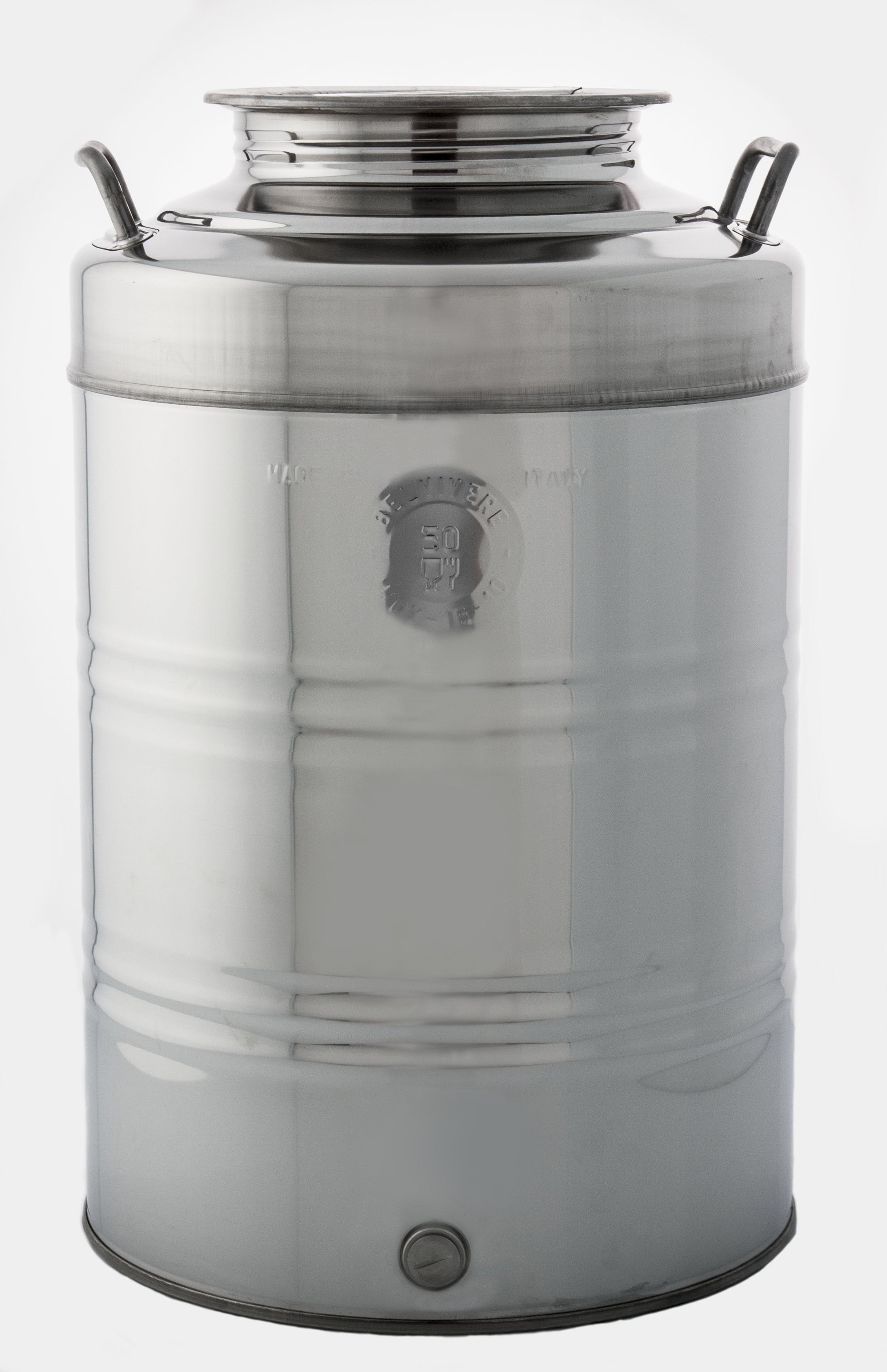 contenitore olio ziro acciaio inox 50lt