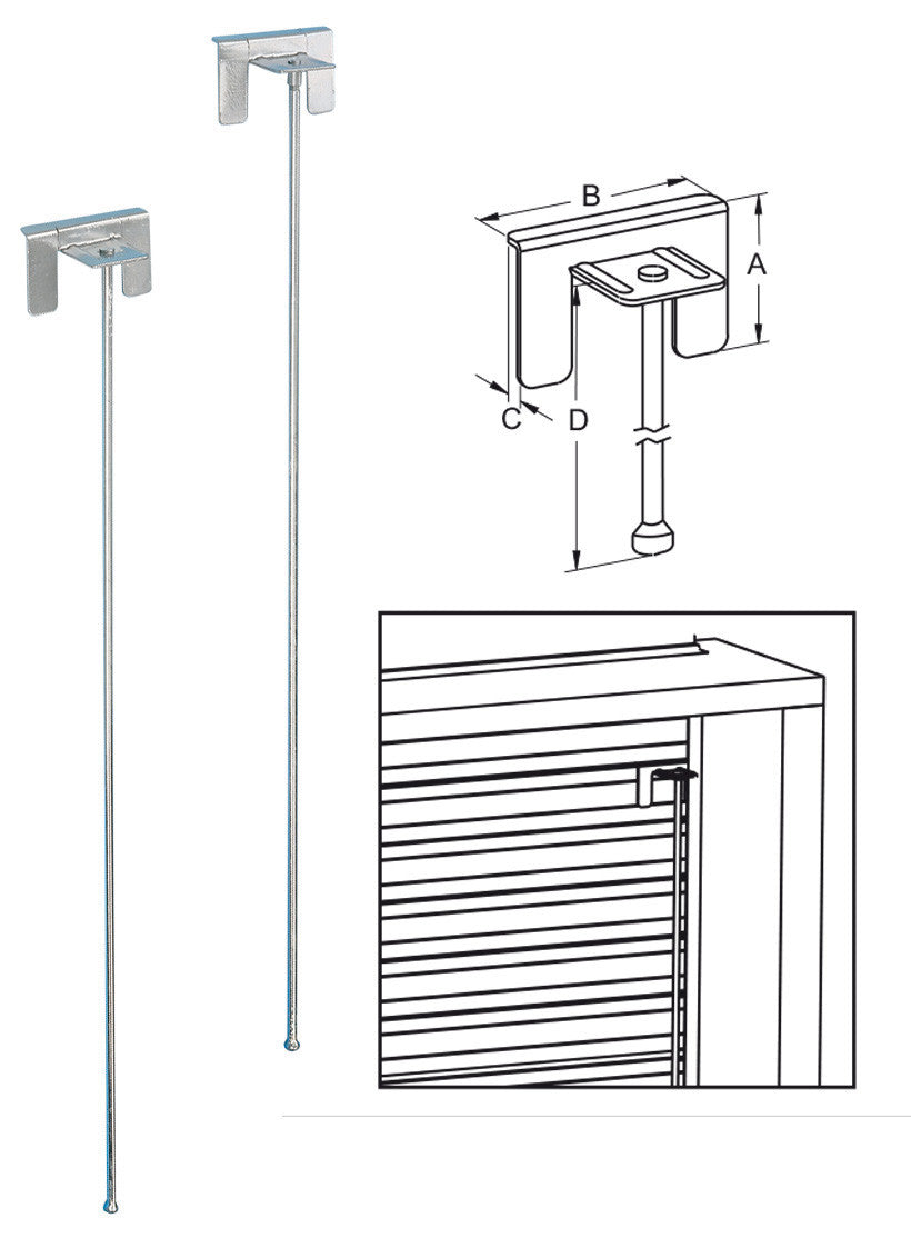 sicura antifurto per tapparelle in plastica 48cm